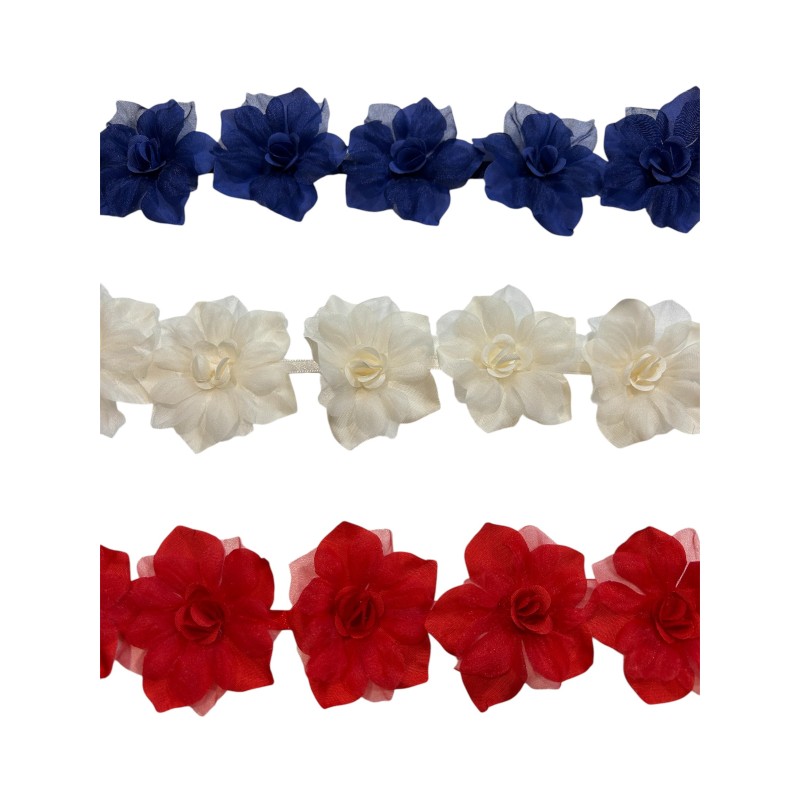 Flores de gasa 6cm