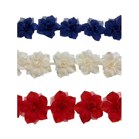 Flores de gasa 6cm