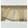 Cinta Plisada elastica de organza de 3,5 cm de ancho