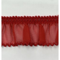 Cinta Plisada elastica de organza de 3,5 cm de ancho