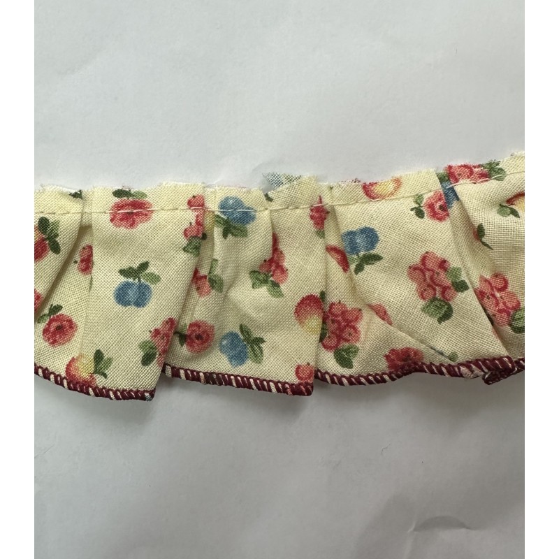Cinta Plisada cocina n Estampado Floral