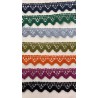 Puntilla bolillos de colores