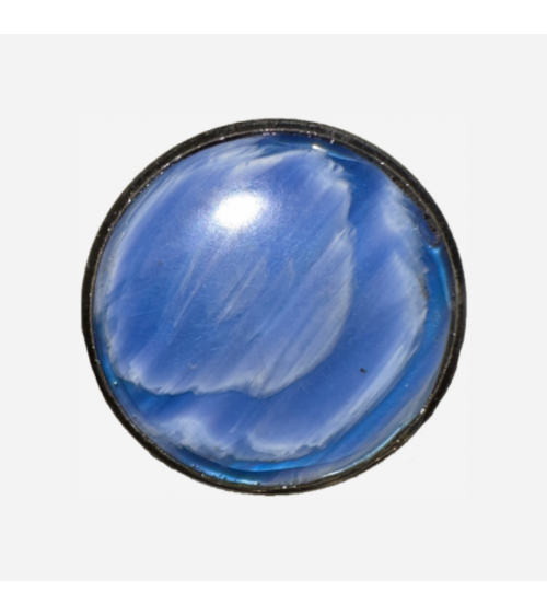 Botón Azul Cielo Encapsulado para Diseños Frescos y Serenos