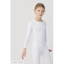 Camiseta infantil térmica cuello redondo manga larga
