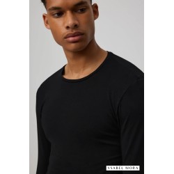 Camiseta manga larga algodón para hombre