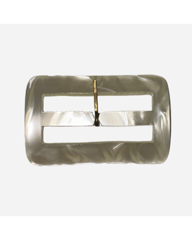 Hebilla rectangular de nacar