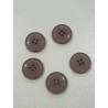 Pack 25 botones clásicos de tono marrón medio.