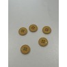 Pack 25 botones clásicos de tono ocre .