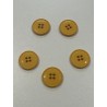 Pack 25 botones clásicos de tono ocre .
