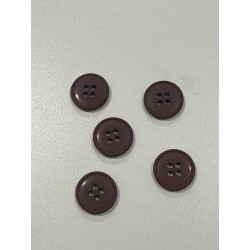 Pack 25 botones clásicos de tono marrón .