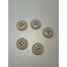 Pack 25 botones clásicos de tono marfil .