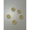 Pack 25 botones clásicos de tono vainilla