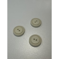 Pack 15 botones clásicos de tono beige.