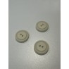 Pack 15 botones clásicos de tono beige.
