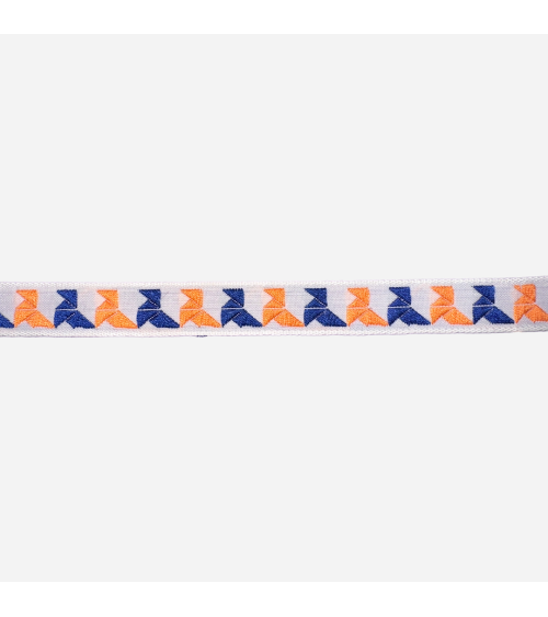 Cinta Tapacostura de Contraste Naranja y Azul - Toque Moderno