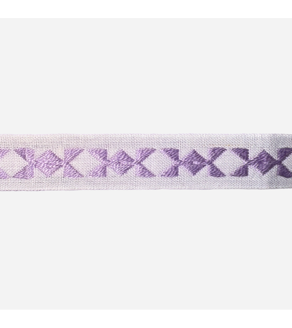 Cinta Tapacostura Estilo Zigzag Morado - Accesorio Moderno para Diseño