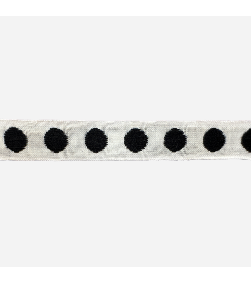 Cinta Tapacostura Beige con Puntos para Accesorios de Moda