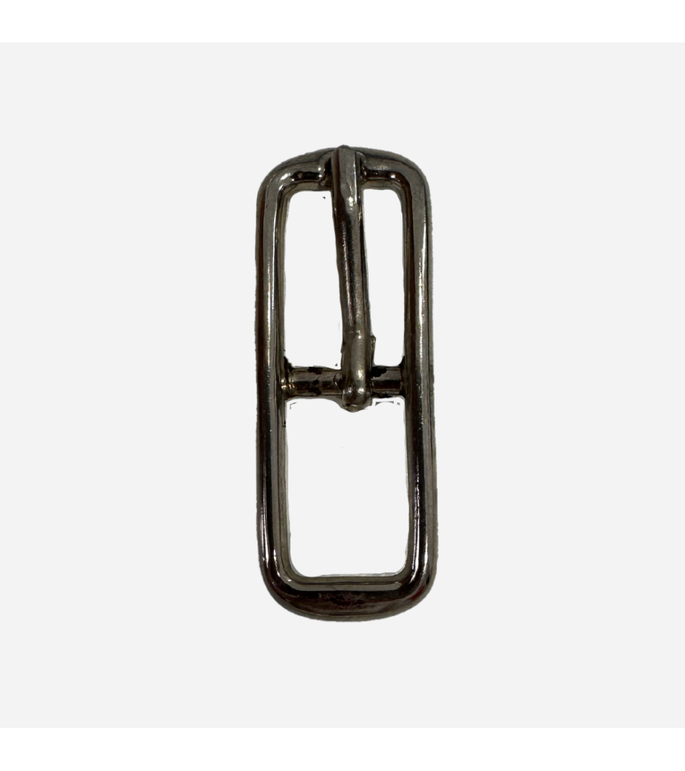 Hebilla Rectangular Plateada para un Look Clásico y Versátil