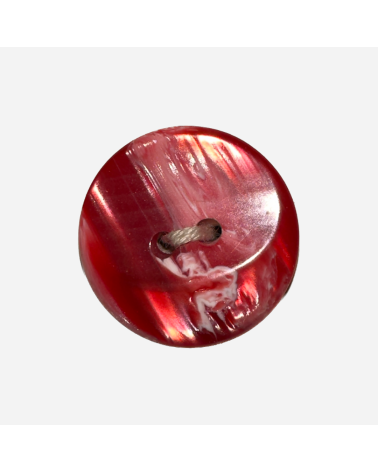 Botón Decorativo Rojo con Efecto de Cristal para Costura Creativa
