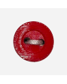 Botón Rojo Texturizado con Centro Sombreado para Diseño de Moda