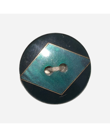 Elegante Verde Oscuro con Incrustación Turquesa para Moda Exclusiva