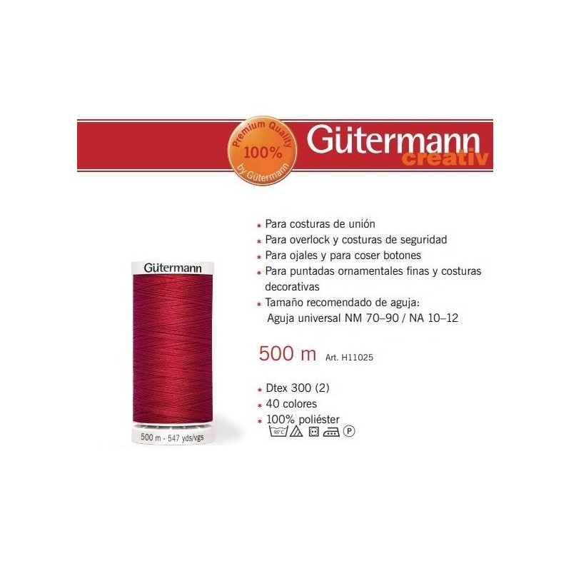 Hilo Gutermann 500mts ¨Coselotodo¨