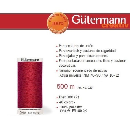 Hilo Gutermann 500mts ¨Coselotodo¨